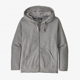 Women's Organic Cotton French Terry Hoody-Feather Grey