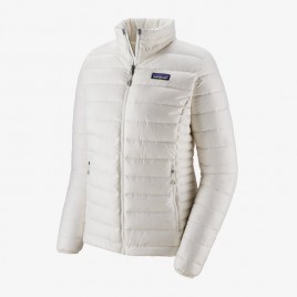 Women's Down Sweater Jacket-Birch White
