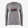 Women's Long-Sleeved Capilene Cool Daily Graphic Shirt-Free Hand Fitz Roy Feather Grey