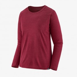 Women's Long-Sleeved Capilene Cool Daily Shirt-Roamer Red - Light Roamer Red X-Dye