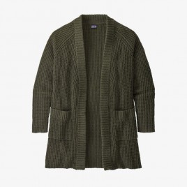 Women's Off Country Cardigan-Basin Green
