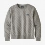 Women's Organic Cotton Quilt Crew Sweatshirt-Drifter Grey