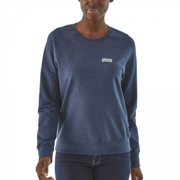 Women's Pastel P-6 Label Ahnya Crew Sweatshirt-Stone Blue