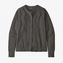 Women's Recycled Cashmere Cardigan-Feather Grey