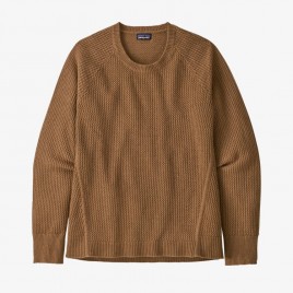 Women's Recycled Cashmere Crew-Umber Brown