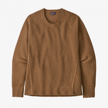 Women's Recycled Cashmere Crew-Umber Brown