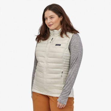 Women's Down Sweater Vest-Birch White