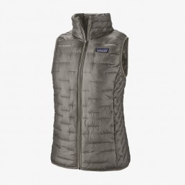 Women's Micro Puff Vest-Feather Grey