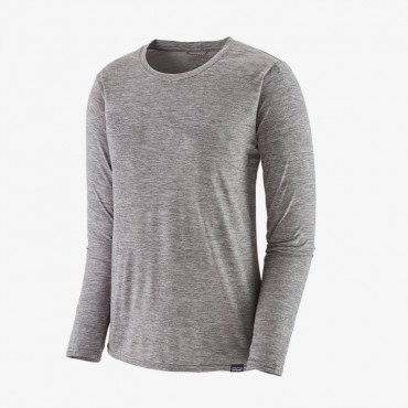 Women's Long-Sleeved Capilene? Cool Daily Shirt-Feather Grey